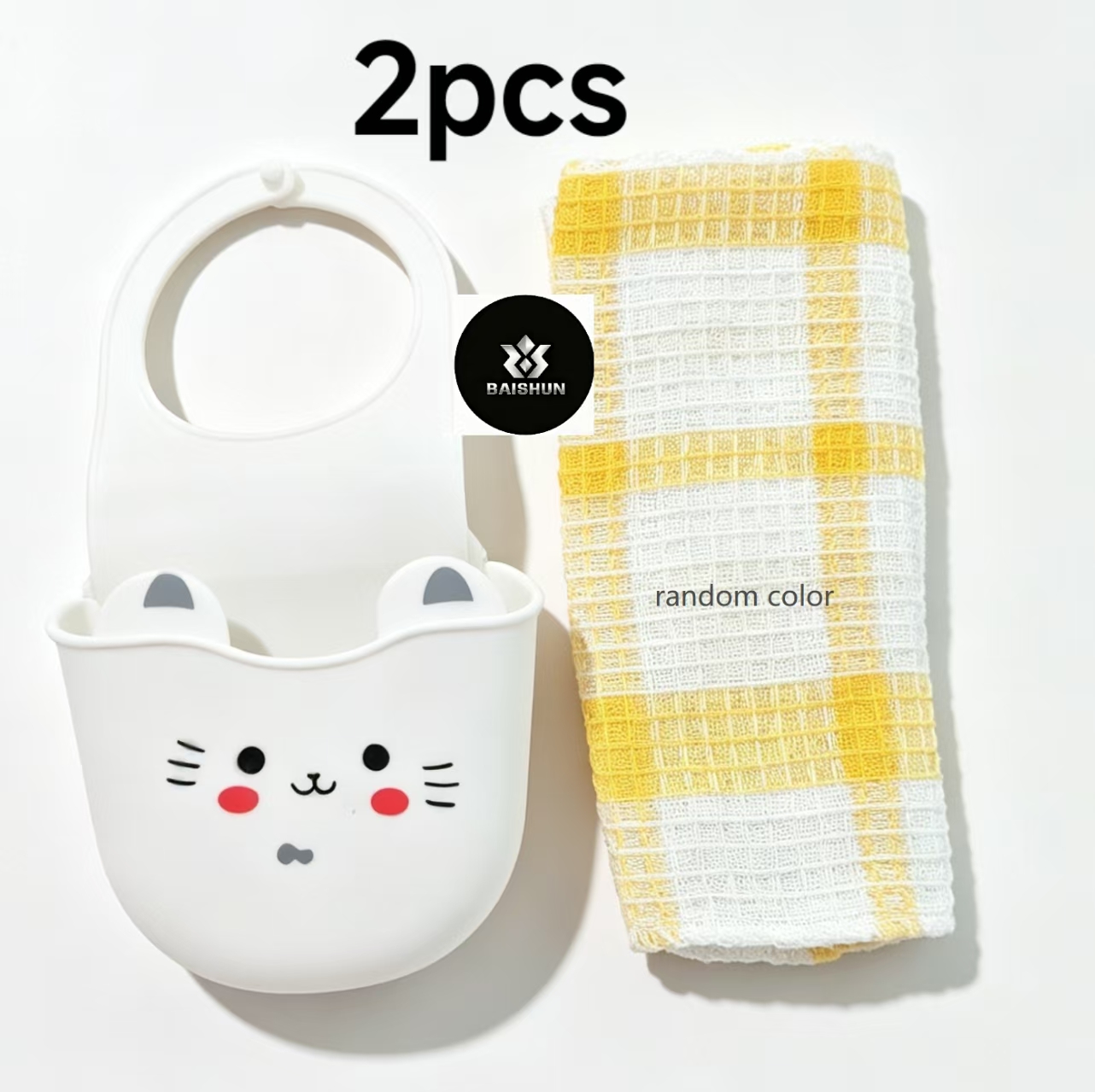 Silicone Tap Washer - 2Pcs Penutup Keran Silikon Bentuk Kucing