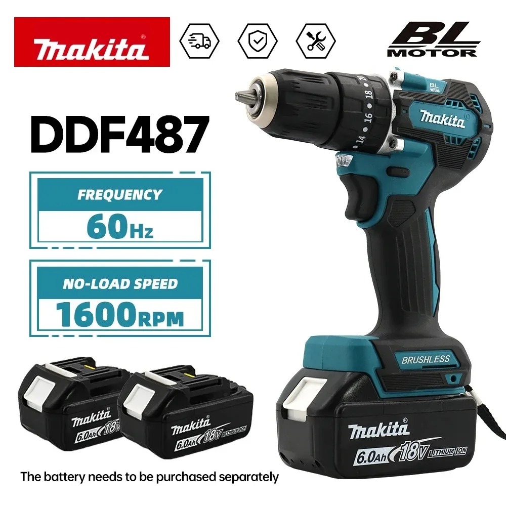 Makita Drill Ddf484 - 2026 Makita DDF487 18V Bor Listrik