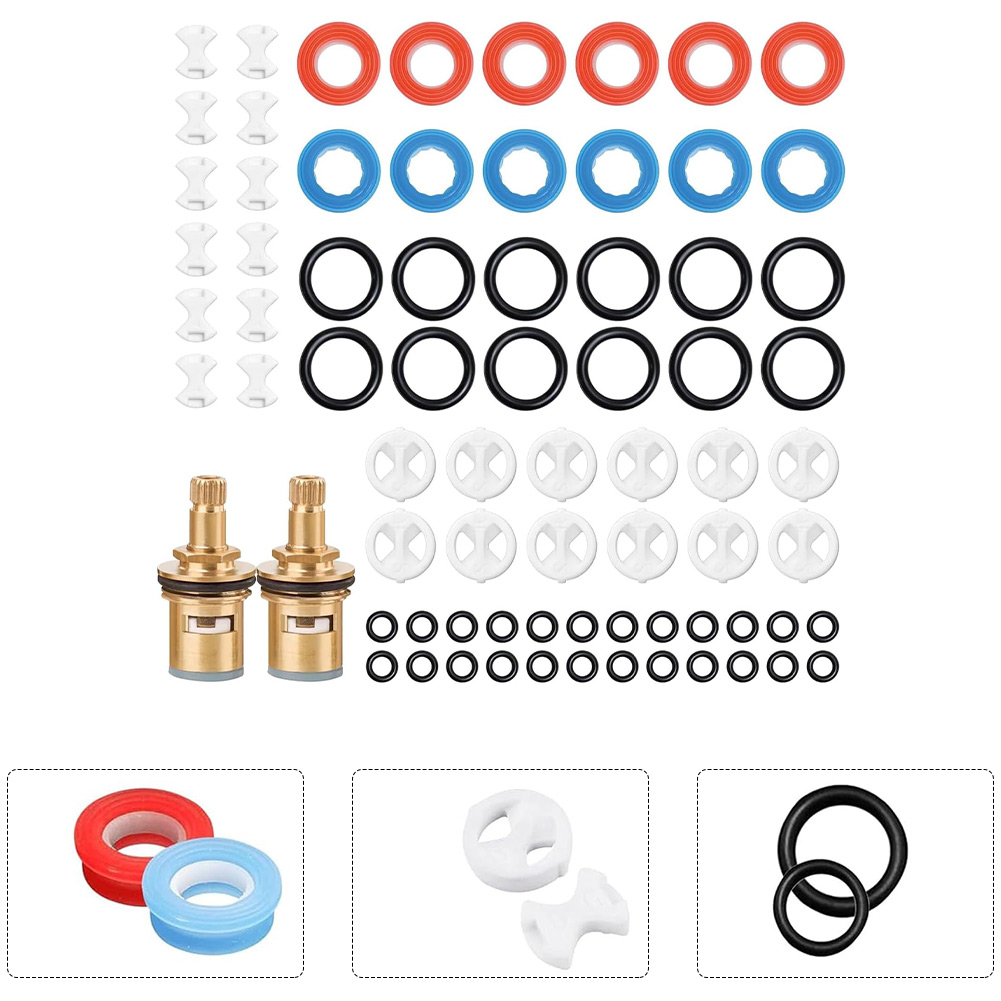 2 Paket Kartrid Keran Kuningan - Silicone Tap Washer ulasan dan harga