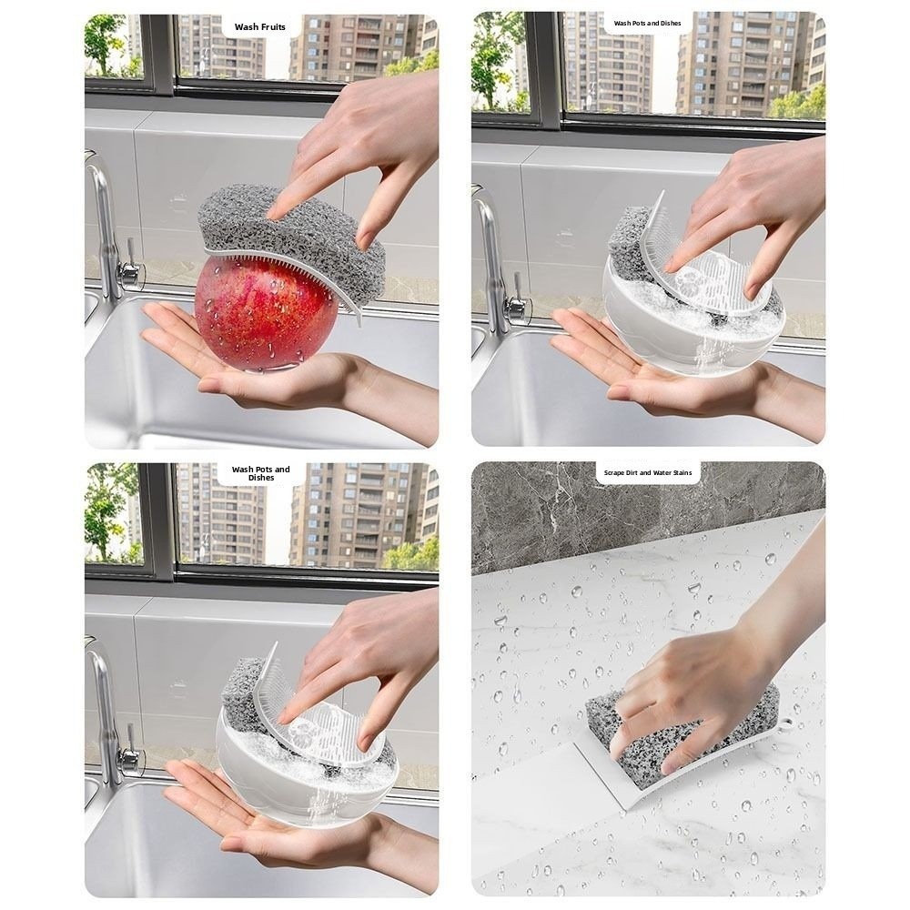 Alat Pembersih Piring 3-in-1 S - Silicone Tap Washer ulasan dan harga