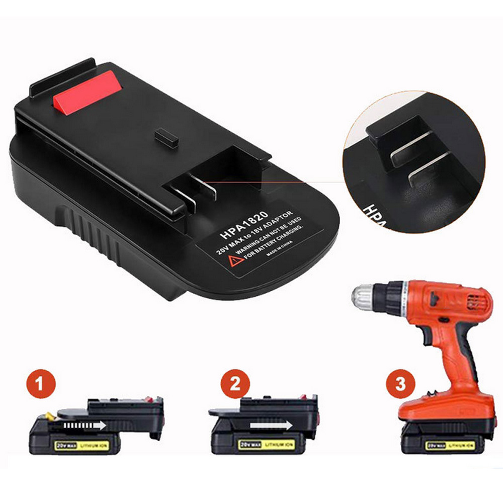 Adaptor Pengganti HPA1820 untu - Black+Decker Tool 20V Max ulasan dan harga