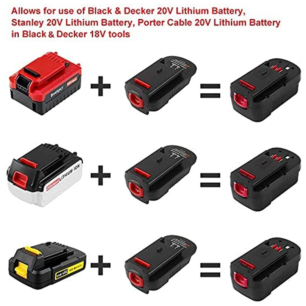 Adaptor Pengganti HPA1820 untu - Black+Decker Tool 20V Max ulasan dan harga