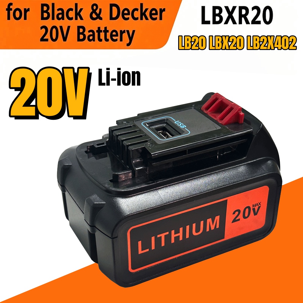 ?️   Baterai Pengganti 20V 8Ah - Black+Decker Tool 20V Max ulasan dan harga